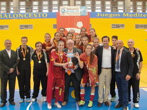 Entrega de trofeos del Campeonato de España de Selecciones Autonómicas de Fútbol Sala Femenino Sub-17