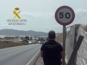 Pillado a 147 Km/h en un tramo de Níjar con límite a 50 Km/h