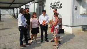 Cs Almería comprueba de primera mano el abandono que sufren los alumnos del IES El Toyo ante la dejación de la Junta