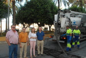 Ayuntamiento de Níjar y Emanagua intensifican la limpieza de la red de pluviales y alcantarillado