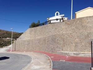 Diputación finaliza las obras del muro de contención en la travesía de Suflí de la AL-6101