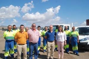 El Ayuntamiento de Níjar y Emanagua presentan los nuevos vehículos del Servicio Municipal de Aguas