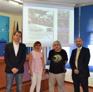 Carlos de Paz, Rodrigo Valero, Domingo Leiva y Pako Manzano, docentes del Aula de Fotografía de la UAL