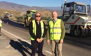 Comienzan las obras de acondicionamiento en la A-348, eje vertebrador de la comarca del Andarax