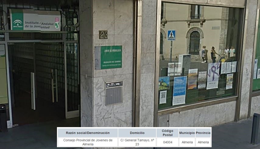 El Instituto Andaluz de la Juventud de Almería se manda cartas a su propia sede y se las rechaza por ser "desconocido"