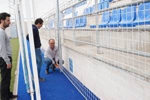 Remodelación y mantenimiento del veratense campo de ‘Las Viñas’ que acogerá próximamente la Liga de Campeones Juvenil