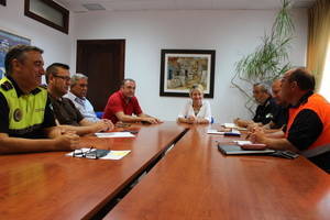 Nueva reunión de coordinación del dispositivo de emergencias ante lluvias torrenciales en Roquetas
