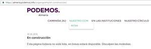 A Podemos se le olvida la transparencia en Almería