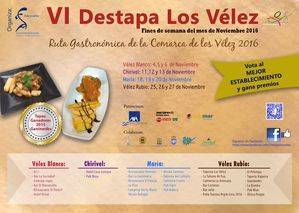 VI “Destapa Los Vélez”, ruta gastronómica de la Comarca de los Vélez 2016