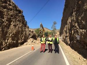 La Junta ejecuta obras de mejora en la A-1075, Alhabia-Terque, para garantizar la seguridad vial de conductores y ciclistas