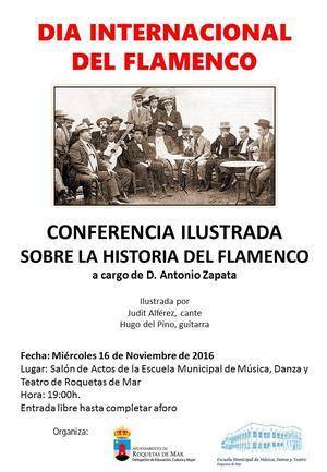 Antonio Zapata Roldán imparte una conferencia sobre la historia del flamenco en Roquetas