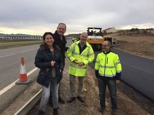 La Junta mejora la seguridad vial en la A-1201 con la construcción de una vía de servicio en el punto kilométrico 7,7