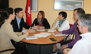Hernando y Soto con la nueva dirección de UGT-Almeria