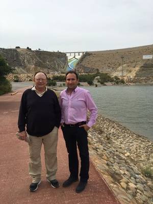 Manuel Fonseca es recibido en el Canal de Remo y Piragüismo de Cuevas del Almanzora