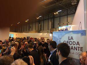 Visita Virtual a la Geoda de Pulpí atrae en Fitur a numerosos rostros conocidos