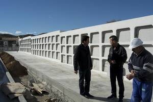 Finalizan las obras de construcción de los nichos y columbarios del Cementerio Municipal