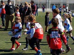 Participación de los más pequeños de la cantera URA en la Concentración de Rugby Gradual en Granada