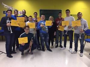 Entregados los diplomas del curso de trompeta de la Escuela Municipal de Música y Danza de Níjar