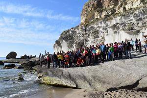 Cala Enmedio y la Cala del Plomo los bellos destinos de la ruta organizada por el CMIM de Níjar