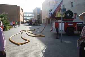 El Área Sanitaria Norte de Almería realiza simulacros de incendio en el Hospital La Inmaculada y cuatro centros de salud