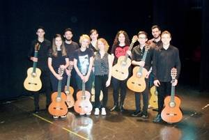 Concierto de guitarra de nueve alumnos de la Escuela Municipal de Música de Roquetas de Mar