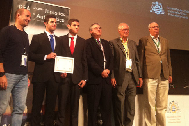 Dos estudiantes la UAL ganan en Gijón un concurso nacional en Ingeniería de Control