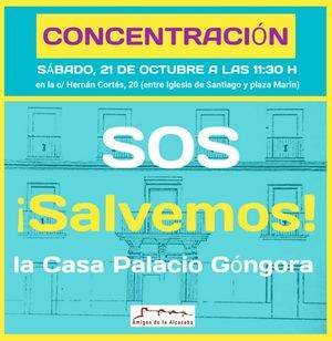 Concentración para evitar la demolición de la Casa de los Góngora