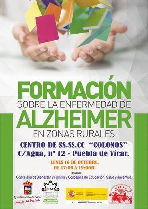 Servicios Sociales Los Colonos acogerá un taller de formación sobre el Alzheimer en zonas rurales