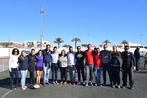 Ciento cincuenta niños de la provincia participan en unas jornadas de Rugby en Campohermoso