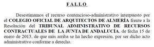 El TSJA desestima el recurso de los Arquitectos contra la adjudicación del Mesón Gitano