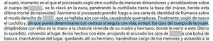 Escalofriante relato de cómo mata a su pareja de 49 puñaladas y le arranca los ojos