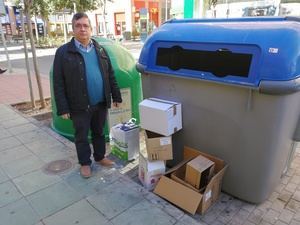 Aguas fecales en los alrededores del Mercado de Abastos de El Ejido