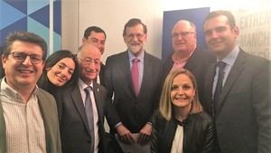 La cúpula del PP de Almería asistió a la Junta Directiva de Rajoy