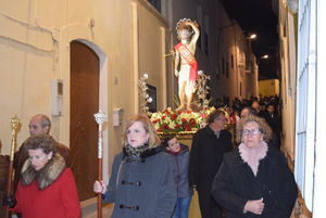 Gádor acompaña en procesión a San Sebastián durante las fiestas patronales en su honor