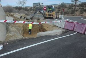 Trabajos previos para el reinicio de las obras de duplicación de la A-352, de Vera a Garrucha