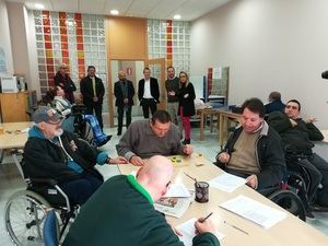 El delegado de Empleo visita la Residencia y Unidad de Estancias Diurnas para personas con grave discapacidad de FAAM