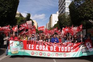 Miles de almerienses reclaman "pensiones dignas"