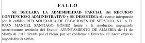 Ya hubo sentencia a favor del Ayuntamiento de Almería en uno de los tres expedientes pedidos por la UDEF