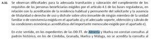 La Junta califica de "incorrecta" una noticia que calca un informe de la Cámara de Cuentas sobre las ayudas a personas desahuciadas en Almería