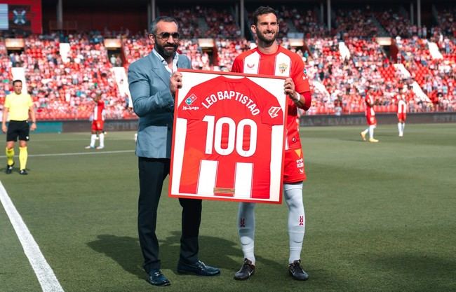 Baptistao, homenaje por sus 100 partidos con la UD Almería