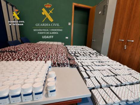 Incautadas en el Puerto de Almería 170.000 pastillas de psicotrópicos con destino Marruecos
