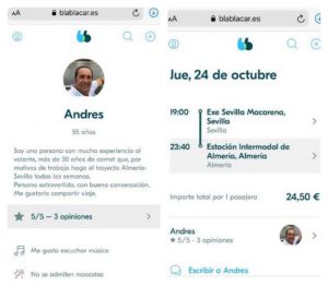 BlaBlaCar suspende la cuenta del parlamentario Samper (Cs)