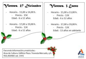Los más pequeños de Adra aprenderán platos navideños
