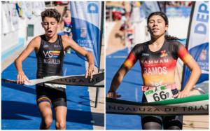 Marco García-Guillén y Vera Ramos: Campeones de Andalucía de Triatlón Infantil en Tíjola