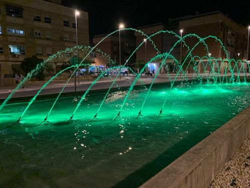 Almería se ilumina de verde para visibilizar el Día Mundial de la Esclerodermia