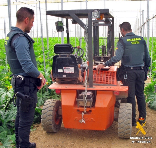 Investigado por comprar una carretilla robada valorada en 22.000 euros