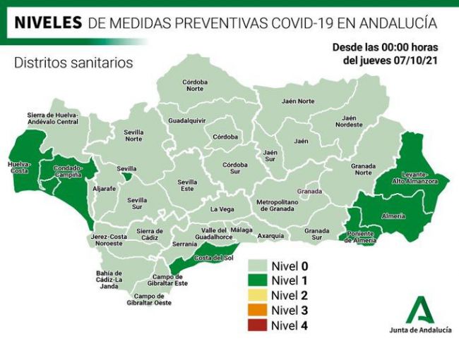 Casi medio centenar de contagios en Almería por covid-19