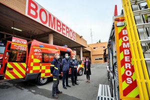 Desalojados tras un incendio de vivienda en Almería