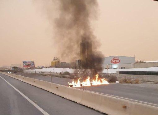Detenido un camionero en El Ejido en la huelga de transporte