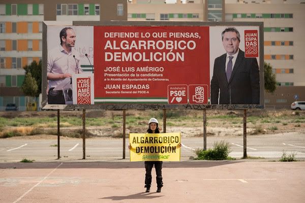 Greenpeace pide al TC que anule la sentencia que declara 'plenamente legal' la licencia del Algarrobico